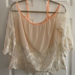 Long sleeve off the shoulder blouse